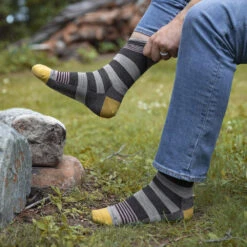 Men's Darn Tough Vermont Oxford Ltwt Crew -Classic Shoes Shop 6033GREY 8 1